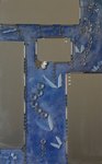FRIVOLITE - 62 x 29 - Miroir, Emaux de verre, perles, pampilles - 300�
