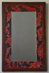 CONTINENT - 63 x 40 - Emaux de verre, Emaux de Briare - Cadre patin&eacute; - 300�